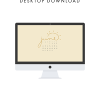 June Calendar Desktop Download | The Blog Market