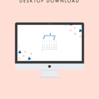 July Calendar Desktop Download | The Blog Market