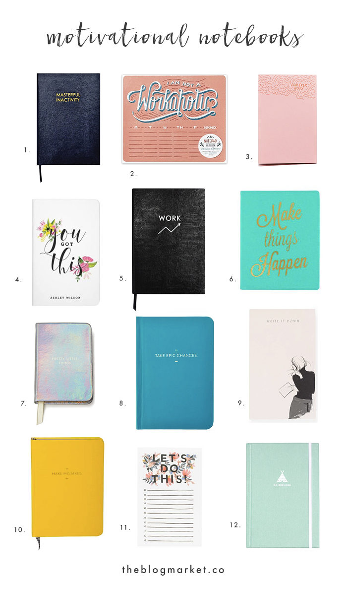 Best Motivational Notebooks for the Girlboss - The Blog Market