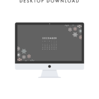 December Desktop Calendar Freebie | The Blog Market