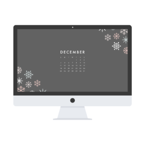 December Desktop Calendar Freebie | The Blog Market