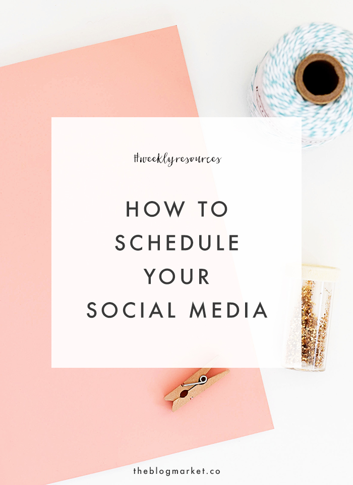 How to Schedule Social Media - Blog Tips on The Blog Market